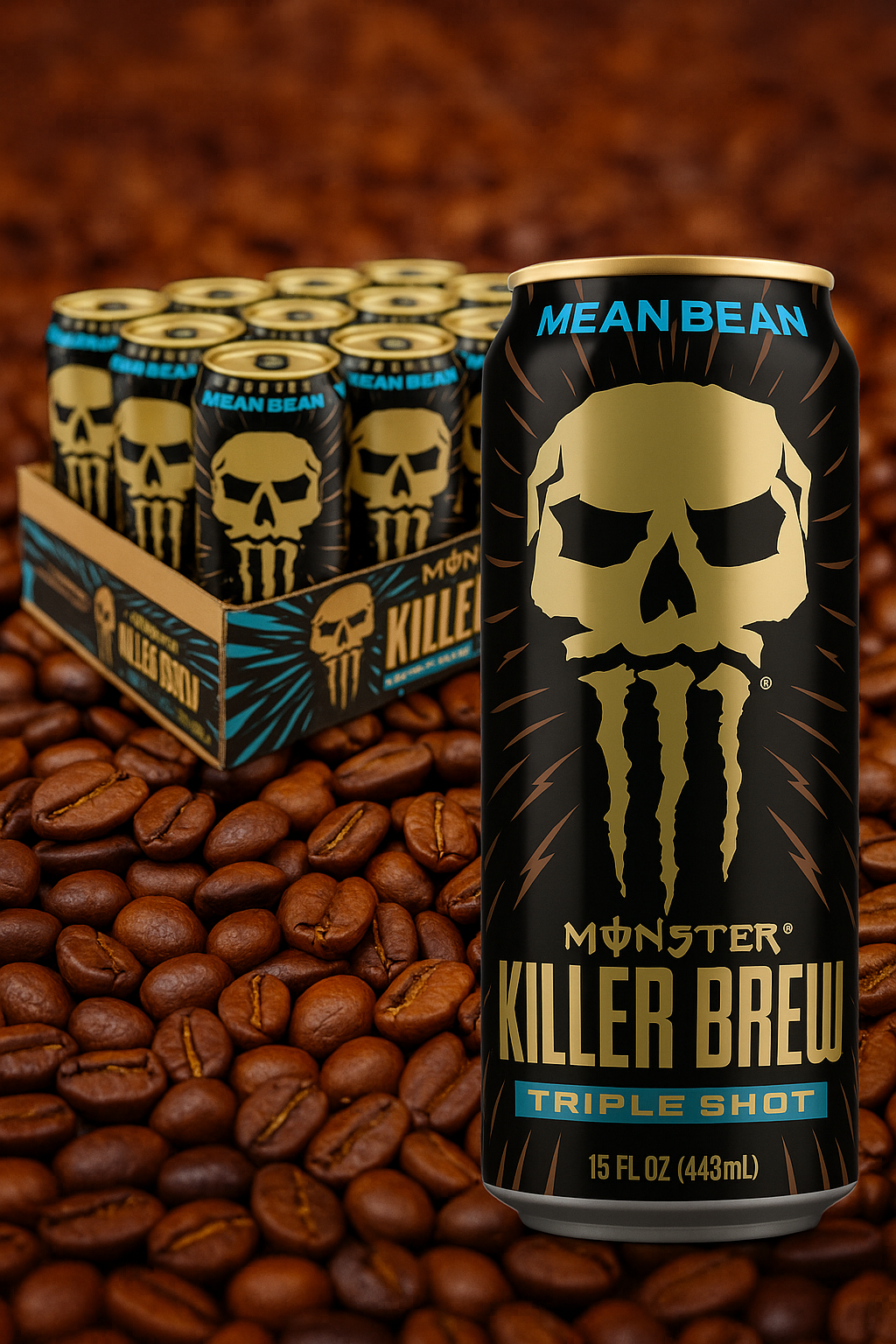 Monster Energy – Killer Brew Mean Bean USA 443 ml BESCHADIGD BLIK