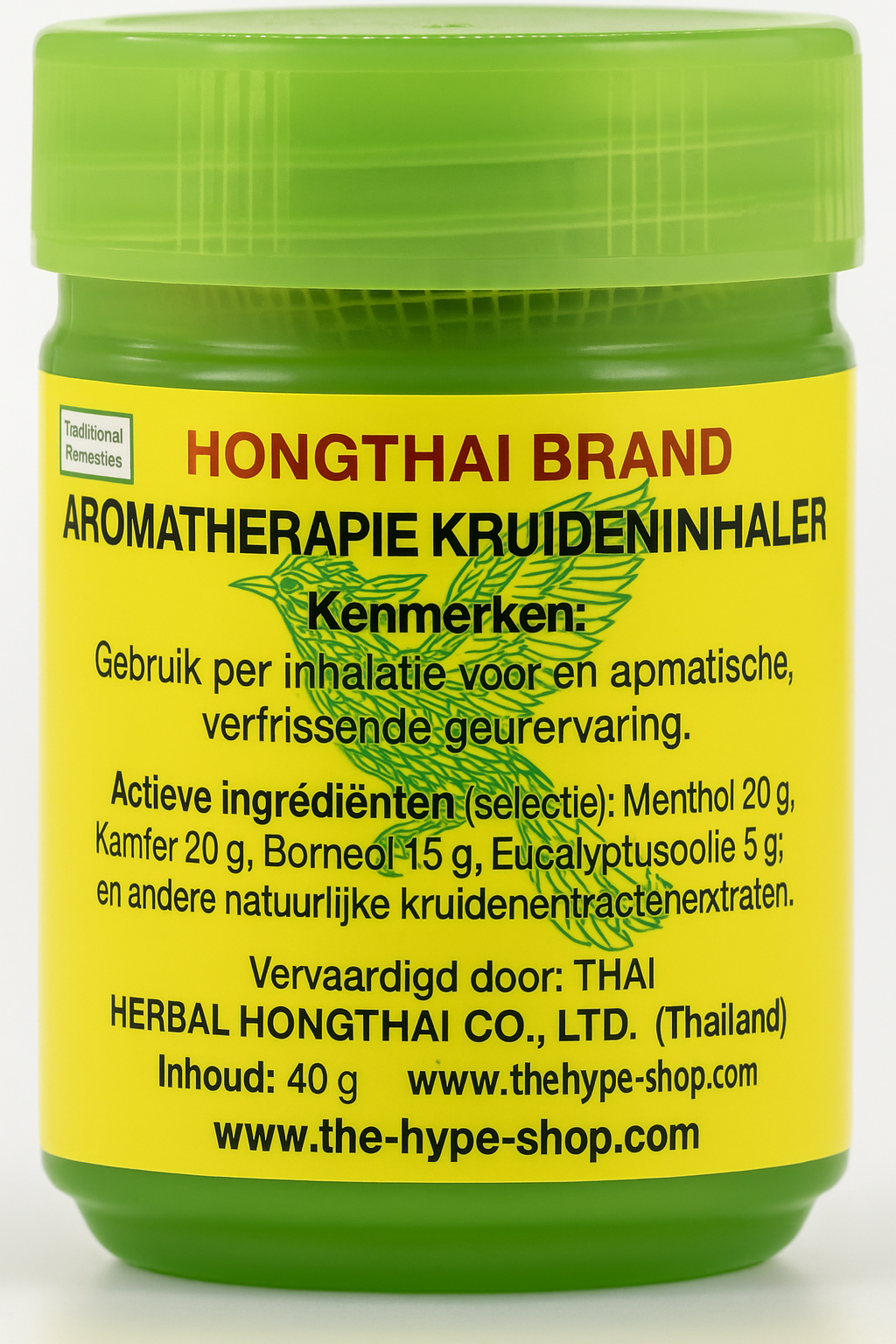Hong Thai Aromatherapie Inhaler - 40g(🚚 Uitlevering vanaf: 29/08/2025 Pre-order)