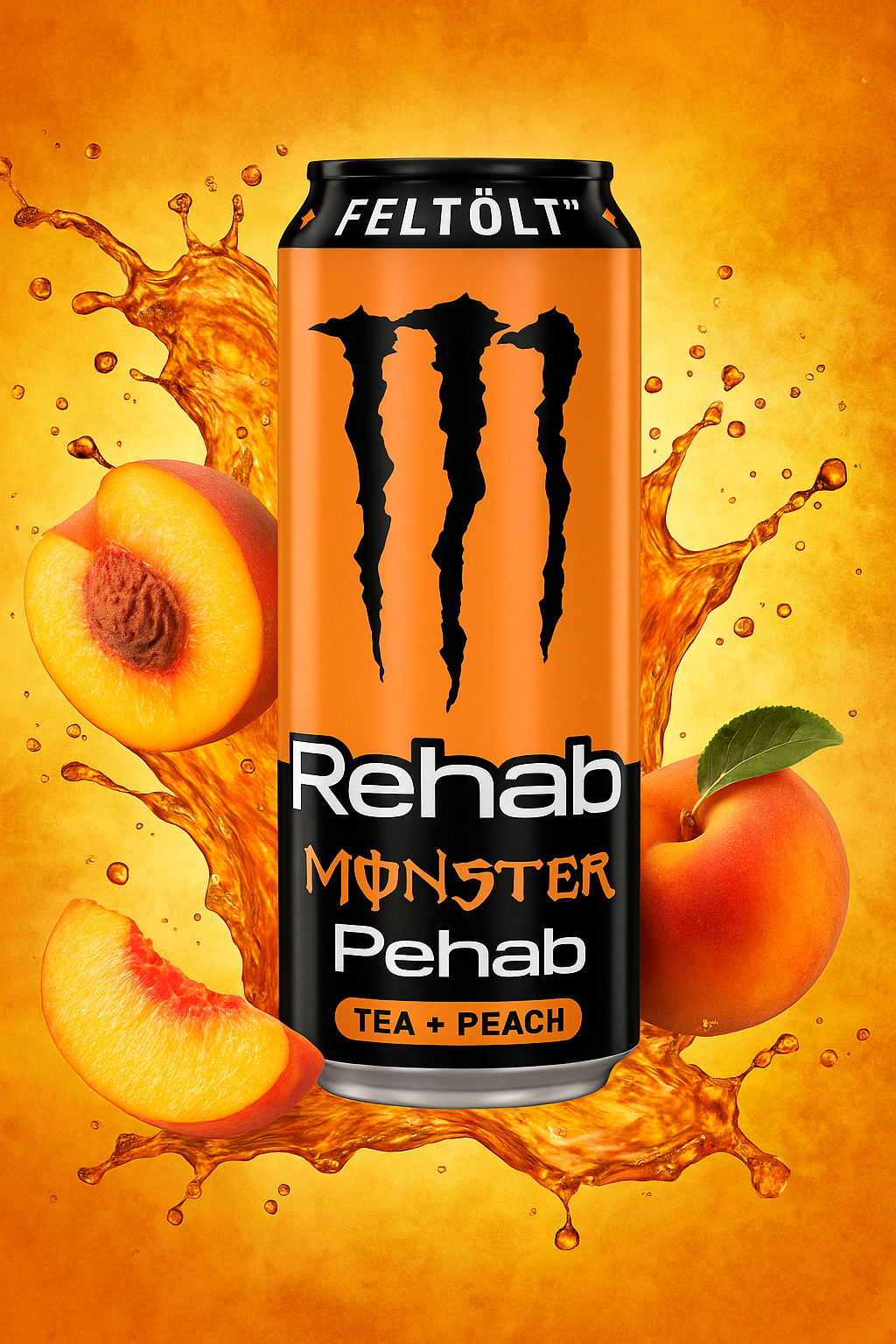 Monster Energy Rehab Peach Tea (12 x 500 ml)