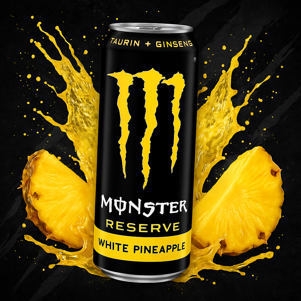 Monster Energy Reserve White Pineapple (12 x 500 ml, UK) to good to go THT