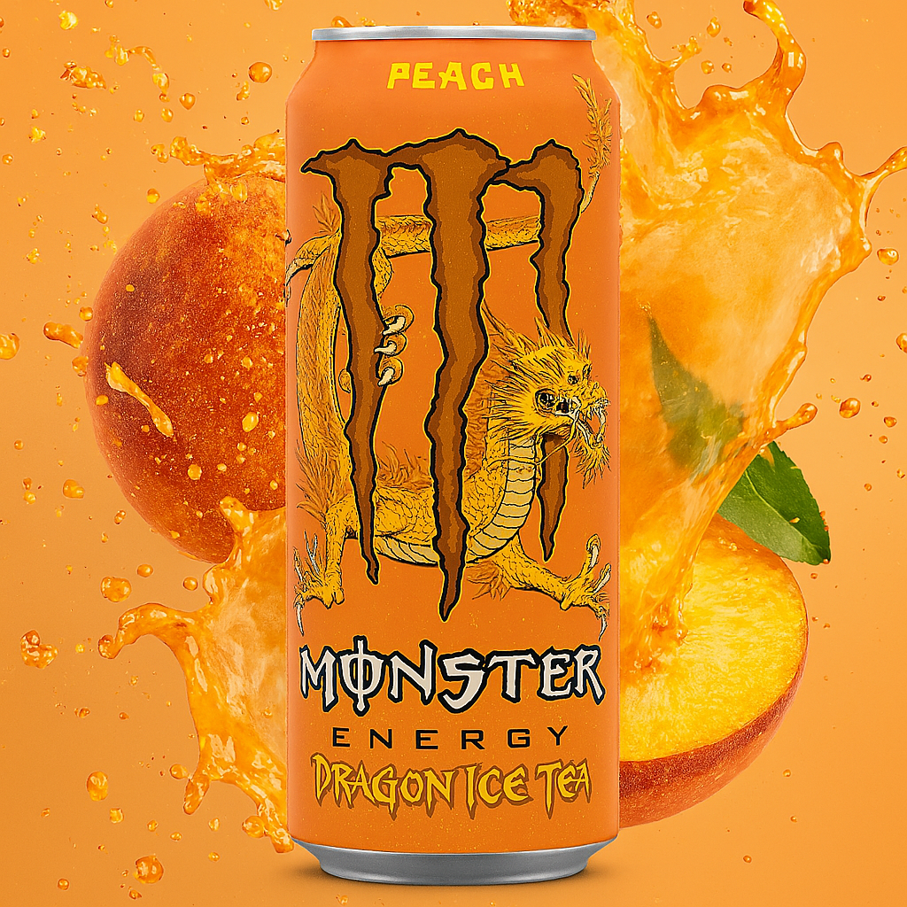 Monster Energy Dragon Ice Tea Peach BRAZIL – 473 ml 3 + 1 GRATIS