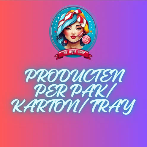 PRODUCTEN PER PAK/  KARTON/ TRAY