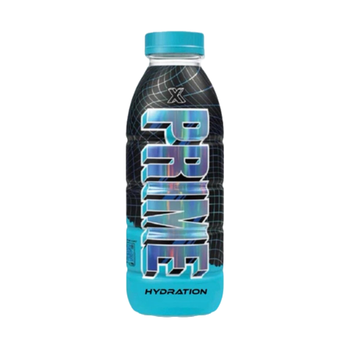 Prime Hydration 'X' Holo Limited Edition UK-fles Blue