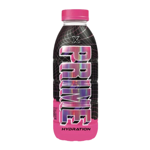 Prime Hydration 'X' Holo Limited Edition UK-fles -Pink