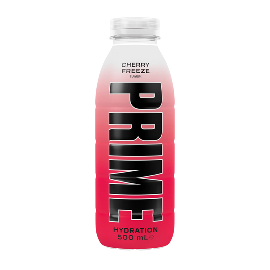 PRIME HYDRATION  CHERRY FREEZE UK 500ml ( flesje veranderd van kleur warm/koud)