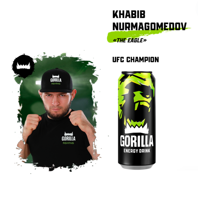 Gorilla Energy Original 500ML by  Khabib "The Eagle" Nurmagomedov