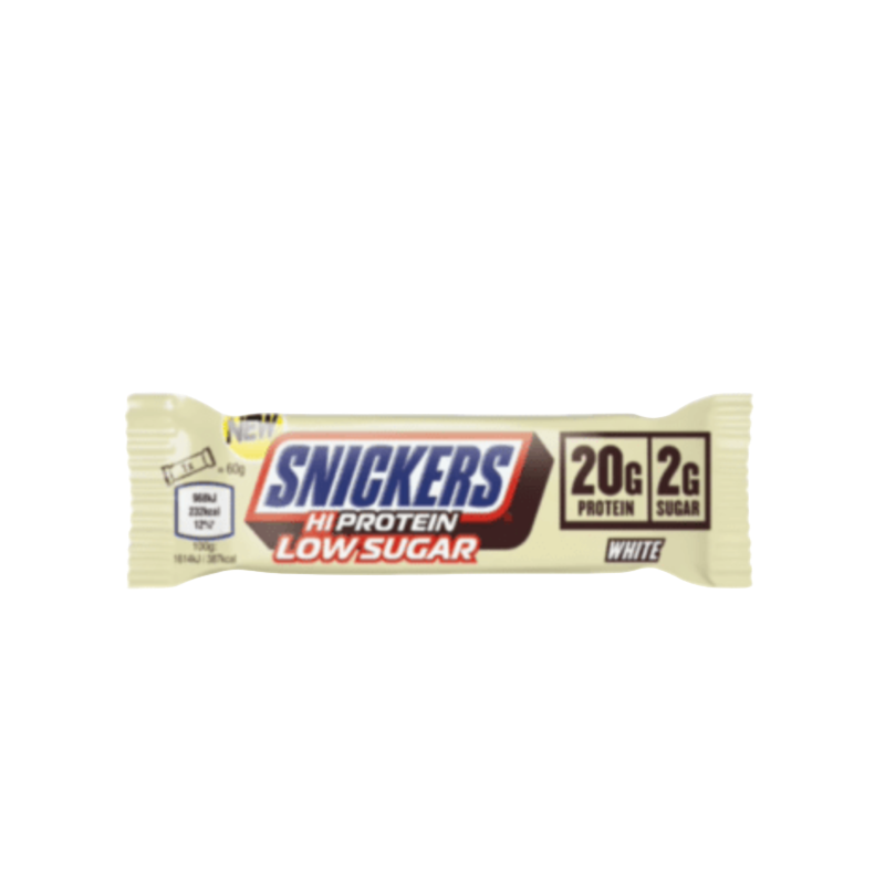 Hi Protein Snickers – White Chocolat LOW SUGAR Bar 57GR