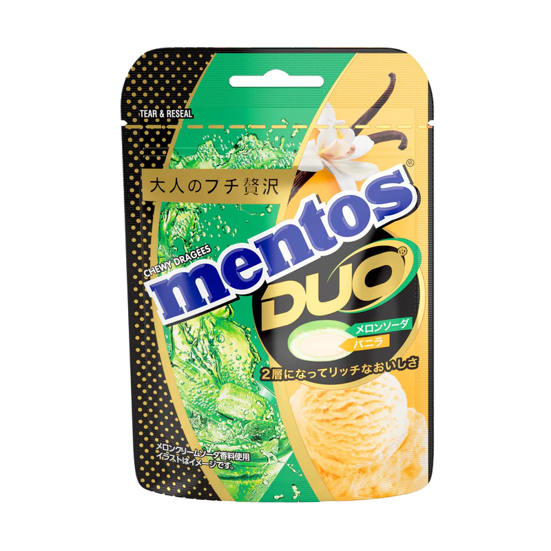 Mentos Duo Meloen Frisdrank & Vanille 45g