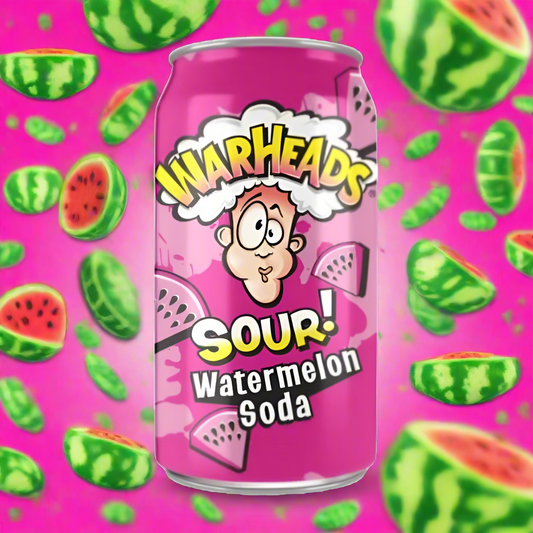 WARHEADS EAU SODA À LA PASTÈQUE 35,5CL
