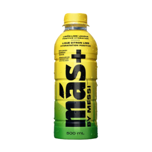 Más+ Lemon Lime League 500ml by Lionel Messi