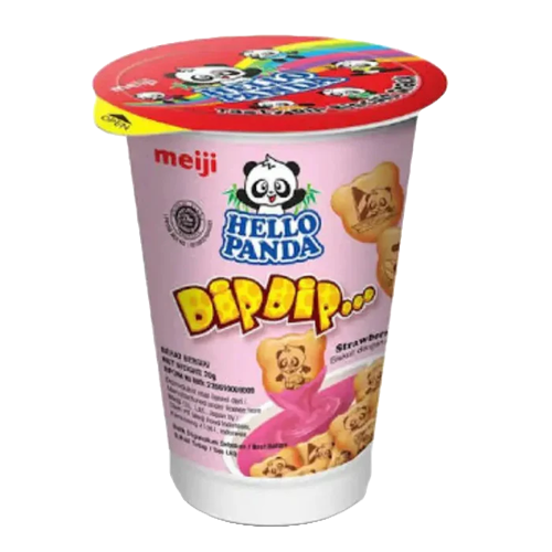 Meiji Hello Panda DipDip Strawberry 20gr