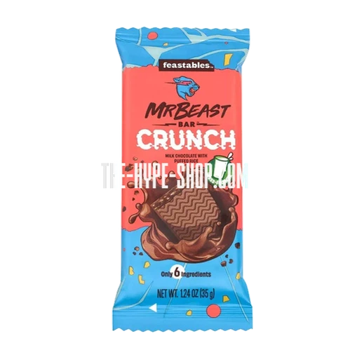 Mr Beast Feastables Chocoladereep Crunch KLEIN 35gr 08/01/25