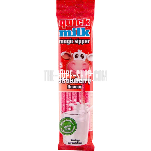 Quick Milk Magic Sipper Strawberry 5 x 6gr = 30gr (5 ritjes)