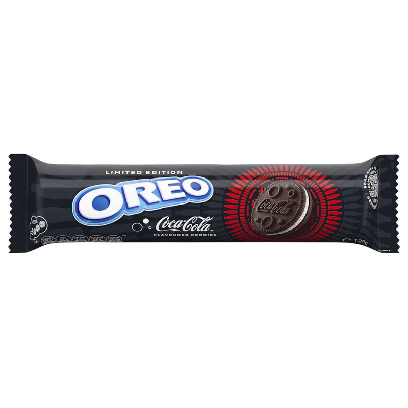 Oreo Coca-Cola Limited Edition, koekjes met room met colasmaak van 119,6 g
