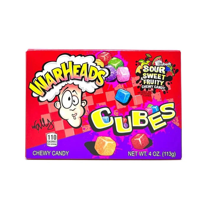 Warheads Chewy Cubes SOUR -Theatre Box-  113g