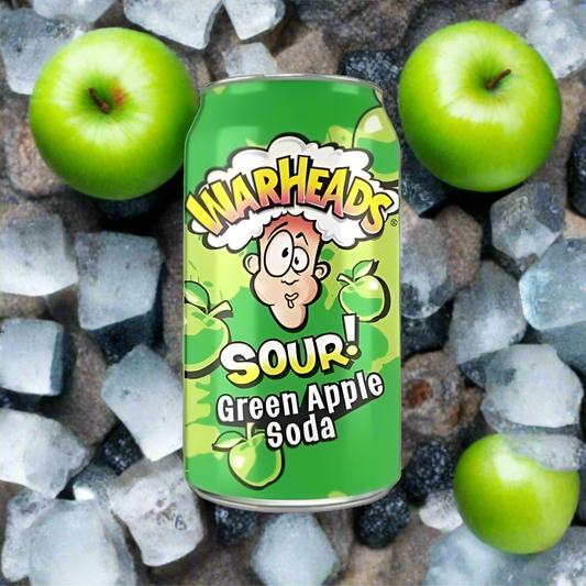WARHEADS SODA POMME VERTE 35,5CL